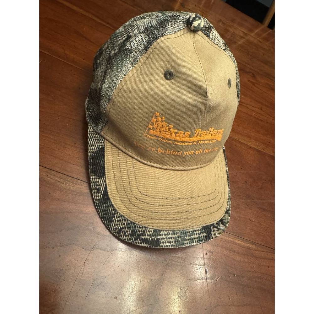 Vintage Camo‎ Texas Trailers "We're Behind You All The Way" Cobra Hat